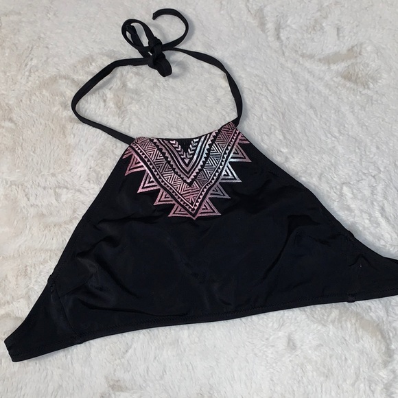 XS Victoria’s Secret PINK lightly lined high neck halter bikini top - Picture 1 of 4